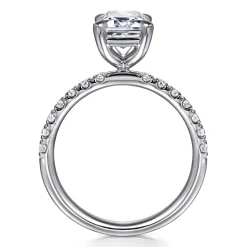 Gabriel & Co. Winslow - 14K White Gold Emerald Cut Diamond Engagement Ring