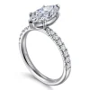 Outlet Gabriel & Co. Winslow - 18K White Gold Marquise Shape Diamond Engagement Ring