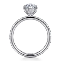 Outlet Gabriel & Co. Winslow - 18K White Gold Marquise Shape Diamond Engagement Ring