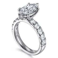 Outlet Gabriel & Co. Winslow - 14K White Gold Marquise Shape Diamond Engagement Ring