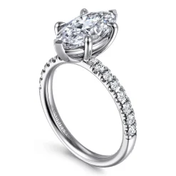 Gabriel & Co. Winslow - 14K White Gold Marquise Shape Diamond Engagement Ring