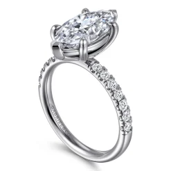 Discount Gabriel & Co. Winslow - 14K White Gold Marquise Shape Diamond Engagement Ring