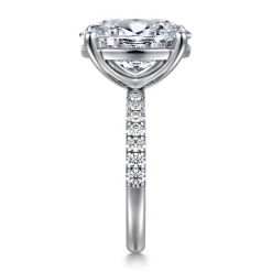 Sale Gabriel & Co. Winslow - 14K White Gold Oval Diamond Engagement Ring