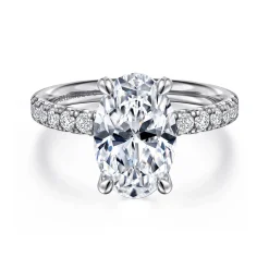 Online Gabriel & Co. Winslow - 14K White Gold Oval Diamond Engagement Ring