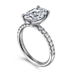 Online Gabriel & Co. Winslow - 14K White Gold Oval Diamond Engagement Ring
