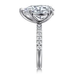Online Gabriel & Co. Winslow - 14K White Gold Pear Shape Diamond Engagement Ring