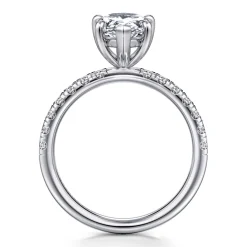 Sale Gabriel & Co. Winslow - 14K White Gold Pear Shape Diamond Engagement Ring