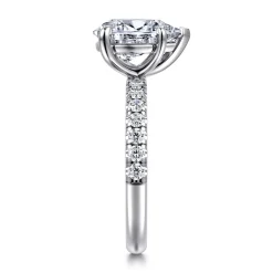 Sale Gabriel & Co. Winslow - 14K White Gold Pear Shape Diamond Engagement Ring