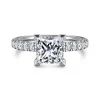 Sale Gabriel & Co. Winslow - 14K White Gold Princess Cut Diamond Engagement Ring