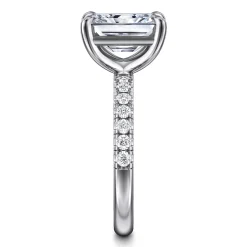 Discount Gabriel & Co. Winslow - 14K White Gold Radiant Cut Diamond Engagement Ring