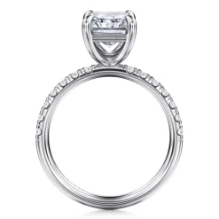 Discount Gabriel & Co. Winslow - 14K White Gold Radiant Cut Diamond Engagement Ring