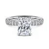 Clearance Gabriel & Co. Winslow - 14K White Gold Radiant Cut Diamond Engagement Ring