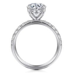 Outlet Gabriel & Co. Winslow - 14K White Gold Round Diamond Engagement Ring