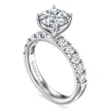 Discount Gabriel & Co. Winslow - 14K White Gold Round Diamond Engagement Ring