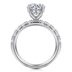 Discount Gabriel & Co. Winslow - 14K White Gold Round Diamond Engagement Ring