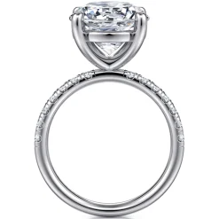 Hot Gabriel & Co. Winslow - 14K White Gold Round Diamond Engagement Ring