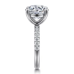 Hot Gabriel & Co. Winslow - 14K White Gold Round Diamond Engagement Ring