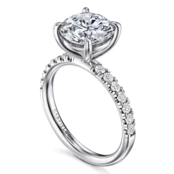 Online Gabriel & Co. Winslow - 14K White Gold Round Diamond Engagement Ring