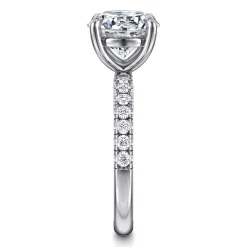 Online Gabriel & Co. Winslow - 14K White Gold Round Diamond Engagement Ring