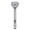 Discount Gabriel & Co. Winslow - 14K White Gold Round Diamond Engagement Ring
