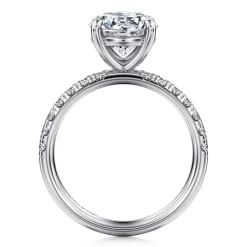 Discount Gabriel & Co. Winslow - 14K White Gold Round Diamond Engagement Ring