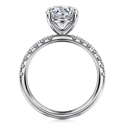 Sale Gabriel & Co. Winslow - 14K White Gold Round Diamond Engagement Ring