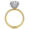 Best Gabriel & Co. Winslow - 14K White-Yellow Gold Marquise Shape Diamond Engagement Ring