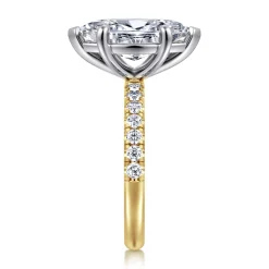 Online Gabriel & Co. Winslow - 14K White-Yellow Gold Marquise Shape Diamond Engagement Ring