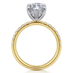 Online Gabriel & Co. Winslow - 14K White-Yellow Gold Marquise Shape Diamond Engagement Ring