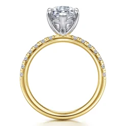 Gabriel & Co. Winslow - 14K White-Yellow Gold Marquise Shape Diamond Engagement Ring