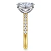 Hot Gabriel & Co. Winslow - 14K White-Yellow Gold Oval Diamond Engagement Ring