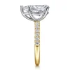 Sale Gabriel & Co. Winslow - 14K White-Yellow Gold Pear Shape Diamond Engagement Ring