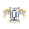 Online Gabriel & Co. Winslow - 14K Yellow Gold Emerald Cut Diamond Engagement Ring