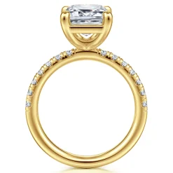 Online Gabriel & Co. Winslow - 14K Yellow Gold Emerald Cut Diamond Engagement Ring