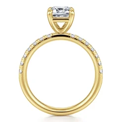 Gabriel & Co. Winslow - 14K Yellow Gold Emerald Cut Diamond Engagement Ring