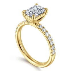 Gabriel & Co. Winslow - 14K Yellow Gold Emerald Cut Diamond Engagement Ring
