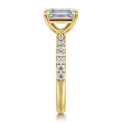 Gabriel & Co. Winslow - 14K Yellow Gold Emerald Cut Diamond Engagement Ring