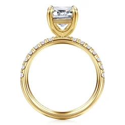 Online Gabriel & Co. Winslow - 14K Yellow Gold Emerald Cut Diamond Engagement Ring