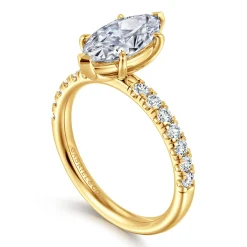 Outlet Gabriel & Co. Winslow - 18K Yellow Gold Marquise Shape Diamond Engagement Ring