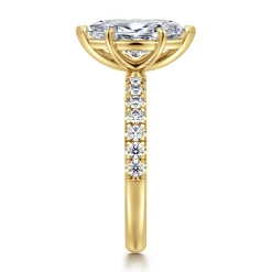 Hot Gabriel & Co. Winslow - 14K Yellow Gold Marquise Shape Diamond Engagement Ring