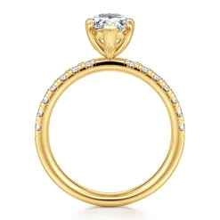 Gabriel & Co. Winslow - 18K Yellow Gold Pear Shape Diamond Engagement Ring