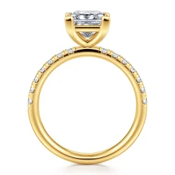 Gabriel & Co. Winslow - 18K Yellow Gold Princess Cut Diamond Engagement Ring