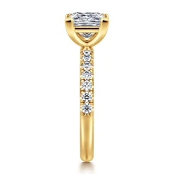 Gabriel & Co. Winslow - 18K Yellow Gold Princess Cut Diamond Engagement Ring