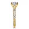 New Gabriel & Co. Winslow - 14K Yellow Gold Princess Cut Diamond Engagement Ring