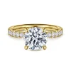 New Gabriel & Co. Winslow - 14K Yellow Gold Round Diamond Engagement Ring