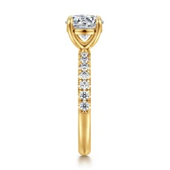 Discount Gabriel & Co. Winslow - 18K Yellow Gold Round Diamond Engagement Ring