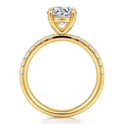Discount Gabriel & Co. Winslow - 18K Yellow Gold Round Diamond Engagement Ring