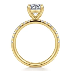 Sale Gabriel & Co. Winslow - 14K Yellow Gold Round Diamond Engagement Ring