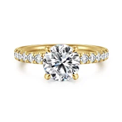 Sale Gabriel & Co. Winslow - 14K Yellow Gold Round Diamond Engagement Ring