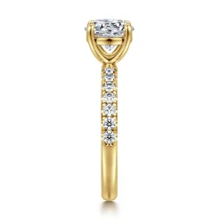 Sale Gabriel & Co. Winslow - 14K Yellow Gold Round Diamond Engagement Ring